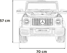 Ramiz Elektrické auto Mercedes AMG G63 pre deti červené + diaľkové ovládanie