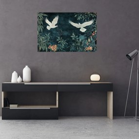 Obraz - Dve holubice (90x60 cm)
