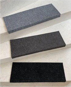 Vopi Nášľapy na schody Rio antracit obdĺžnik, samolepiaci - 24x65 obdĺžnik (rozmer vrátane ohybu)