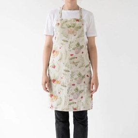 Vianočné ľanová zástera Linen Tales Daily Apron Jingle Bells, 80 x 55 cm