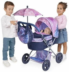 Rappa DeCuevas 85076 Skladací kočík pre bábiky soslnečníkom a taškou Magic Bubble 2024