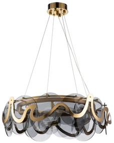 Toolight Toolight, stropné svietidlo 8xE14, APP1545-8CP zlatá matná-šedá, OSW-04065