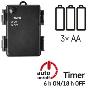 Vianočná reťaz LED 5,6 m, teplá biela