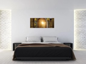 Obraz - Brána v lese (120x50 cm)