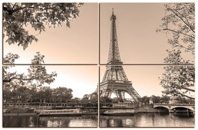 Obraz na plátne - Eiffel Tower 1110FD (120x80 cm)
