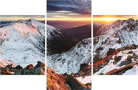 Obraz - Zimná horská panoráma (90x60 cm)