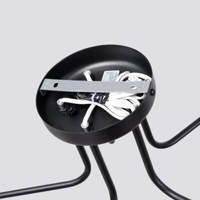 Stropné svietidlo Astral, 5x biele sklenené tienidlo, b