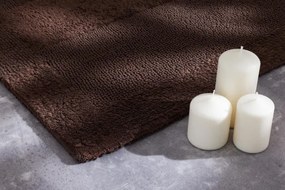 Kúpeľňový koberček Javo Cotton hnedý