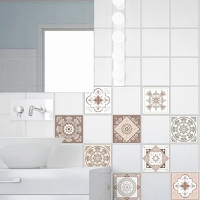 Sada 15 dekoratívnych samolepiek na stenu Ambiance Ezeiza, 10 × 10 cm