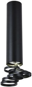 CLX Stropné dizajnové osvetlenie EMILIA-ROMAGNA, 1xGU10, 50W, 30x6cm, čierne