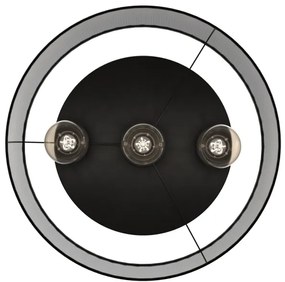 Luster prisadený LOFT SHADE 3xE27/60W/230V čierna