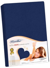 Froté prestieradlo Bellatex tmavomodré , 180 x 200cm