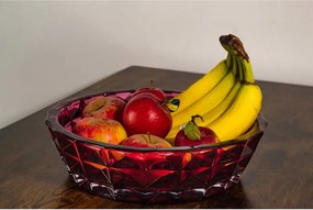 KRIŠTÁĽOVÁ MISKA BOHEMIA DIAMOND PINK 325 MM