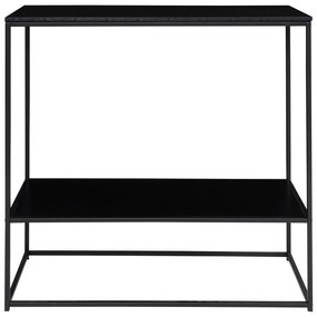 Čierny konzolový stolík s čiernou doskou 80x36 cm Vita – House Nordic