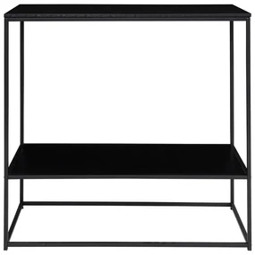 Čierny konzolový stolík s čiernou doskou 80x36 cm Vita – House Nordic