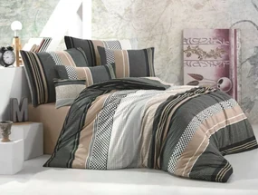 Bavlnené obliečky Sorento beige 200x200/2x70x90 cm