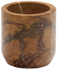 Mramorový téglik na zubné kefky v prírodnej farbe Spalsh – Kave Home