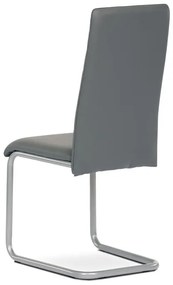 Autronic BONTEC Jedálenská stolička, čierna, ekokoža, DCL-402 BK Farba: Šedá