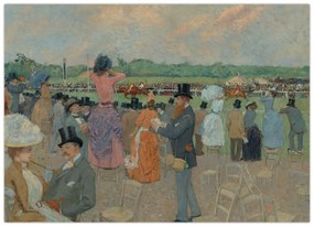 Obraz - Jean-Louis Forain, The Races at Longchamp, reprodukcia (70x50 cm)
