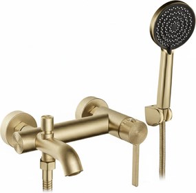 Rea Foster, vaňová batéria s ručnou sprchovou súpravou, zlatá matná, REA-B6445