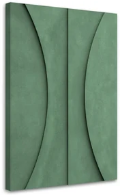 Gario Obraz na plátne Zelený geometrický reliéf Rozmery: 40 x 60 cm