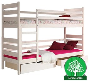 Poschodová posteľ Darek 190x80 biely