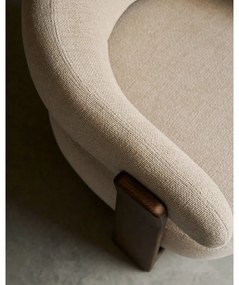 Béžové ženilkové kreslo Granite – Kave Home