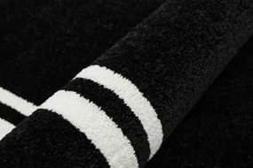 Detský koberec LIMA M138A čierny / biely