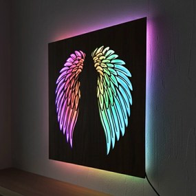 SENTOP | LED drevený obraz – Anjelske krídla | Podsvietená nástenná dekorácia od | SENTOP LED0501