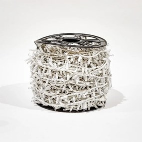 DECOLED Svetelná reťaz LED 100 m, 2000 červených LED diód, biely kábel, IP44