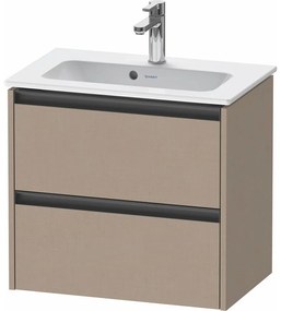 DURAVIT Ketho 2 závesná skrinka pod umývadlo Compact, 2 zásuvky, 610 x 390 x 549 mm, plátno, K25255075750000