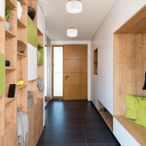 Brilagi - LED Stropné svietidlo BELLADONNA 1xE27/15W/230V pr. 30 cm biela/dub