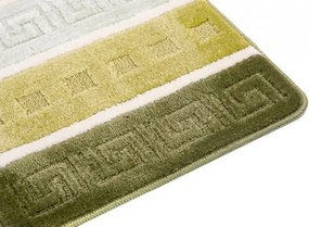 Kúpeľňový koberček MULTI A5016 grécky - zelený