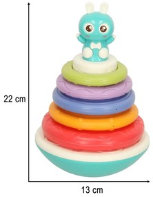 KIK Bibi-inn senzorická bublifuková hračka 0+ pre bábätká, modrá, 8 melódií, 2x AAA