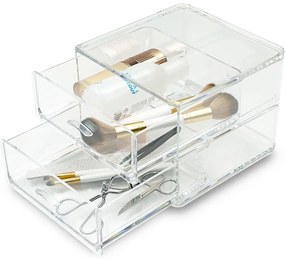 Plastový kúpeľňový organizér na kozmetiku – Addis