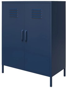 Modrá kovová skrinka 80x102 cm Bradford - Queer Eye