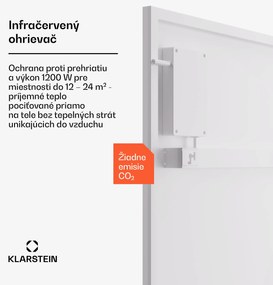Klarstein Wonderwall Smart Bornholm, infražiarič, 60 x 120 cm, 1200 W, aplikácia