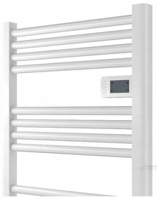 Erga Pago, elektrické vykurovacie teleso 540x960 mm s digitálnym termostatom, 500W, biela matná, ERG-LAV-GRZE-E-ALU-960540-WH