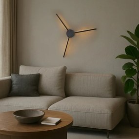 Brilagi - LED Nástenné svietidlo LUGO TRE LED/14W/230V čierna