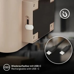 Briloner 3878011 - LED nabíjateľné nástenné svietidlo so senzorom CHAT LED/3W/5V 2000 mAh béžová