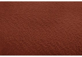 Pohovka z textílie buclé v tehlovej farbe 260 cm Saint-Germain – Bobochic Paris