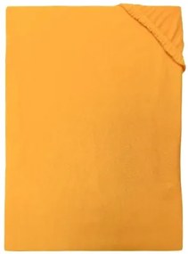 Posteľná plachta jersey svetlo oranžová TiaHome - 140x200cm