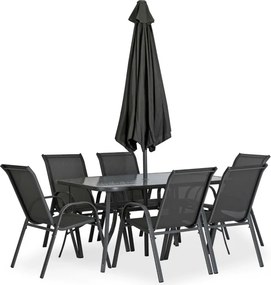 Záhradný nábytok NEBRASKA, čierna