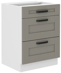 Kuchynská skrinka Luna claygrey/biela 60D 3S BB
