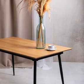 Rozkladací stôl 708862 A béžový / čierny