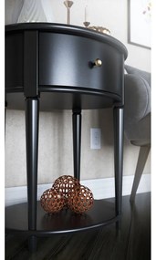 Čierny nočný stolík Aurora – Støraa