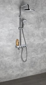 Aqualine Aqualine, FARRAO sprchový stĺp s batériou a napúšťaním, chróm, SL450