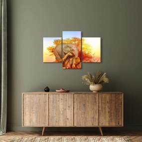 Obraz afrických zvieratiek (90x60 cm)