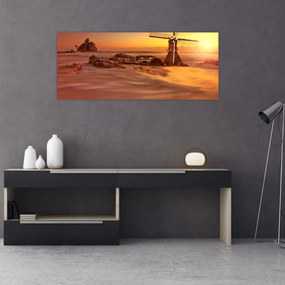 Obraz - Západ slnka (120x50 cm)