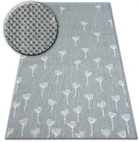 Koberec SIZAL FLAT 48779/637 Kvety sivý/krém